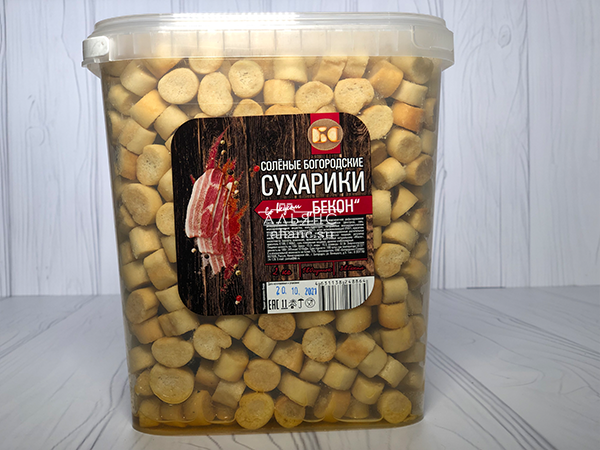 Сухарики с беконом в Ясененво