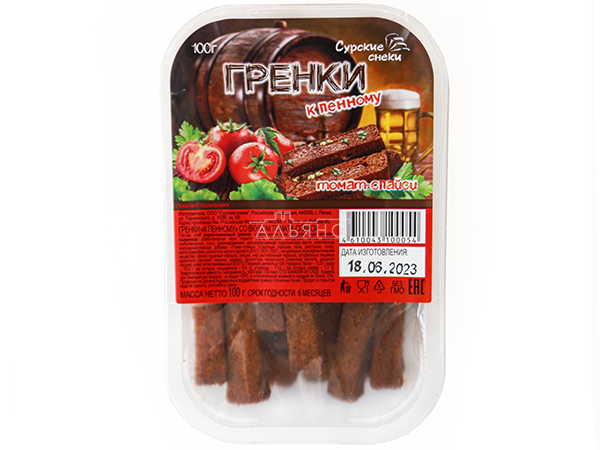 Сурские гренки Томат спайси (100 гр) в Ясененво