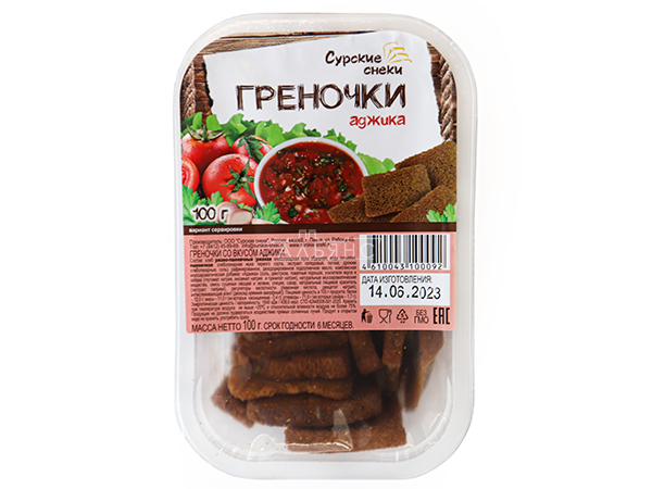 Сурские гренки с Аджикой (100 гр) в Ясененво