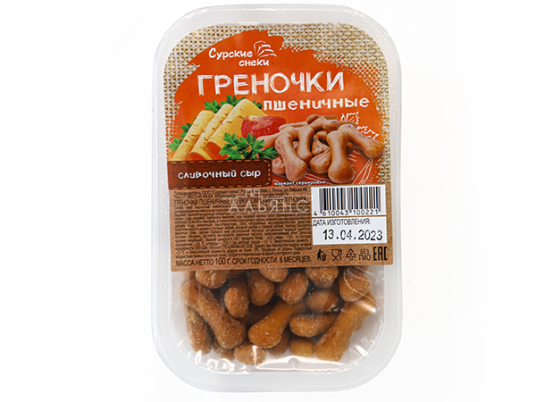 Сурские (ПШЕНИЧНЫЕ) Сливочный сыр (100 гр) в Ясененво