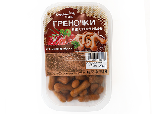 Сурские (ПШЕНИЧНЫЕ) Копченая колбаска (100 гр) в Ясененво
