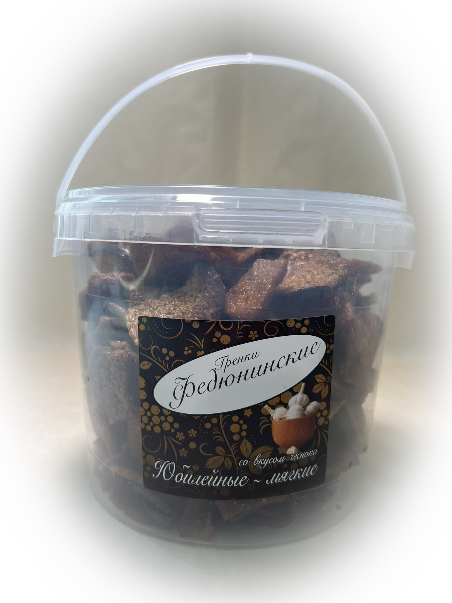 Гренки "ФЕДЮНИНСКИЕ" "Чеснок" (ведро 900 гр.) в Ясененво