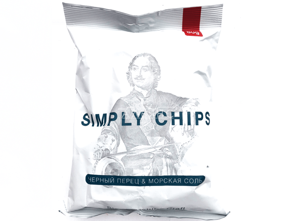 Картофельные чипсы "Simple chips" Морская соль и черный перец 80 гр. в Ясененво